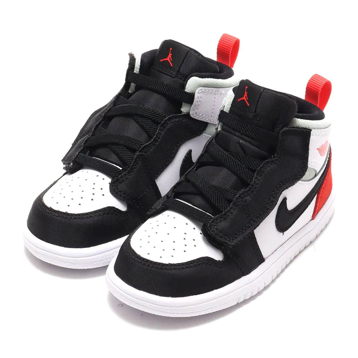 Air Jordan 1 Mid White/ Red (TD) AR6352-100