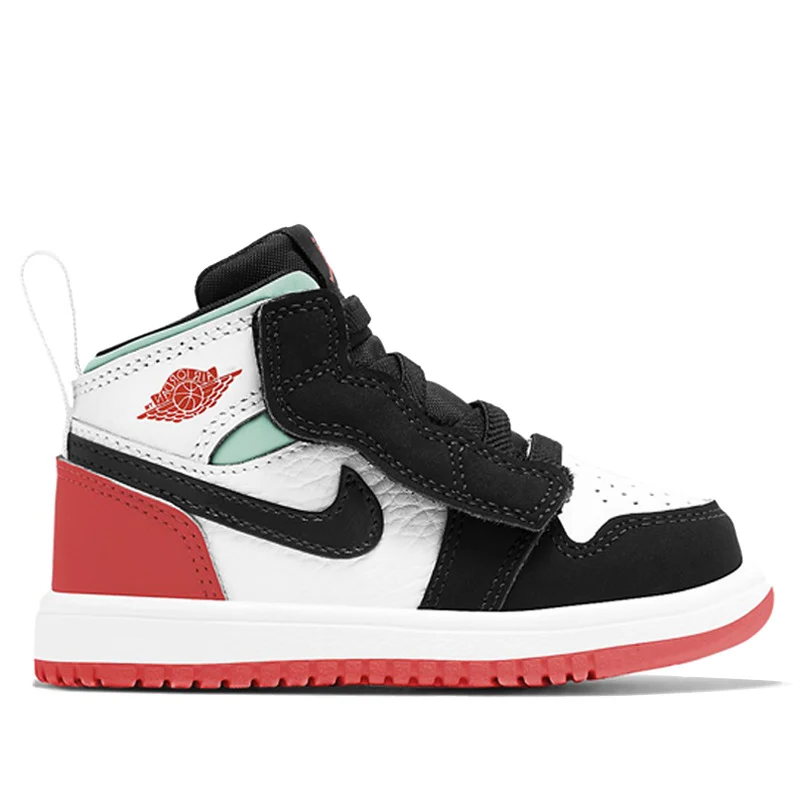 Air Jordan 1 Mid White/ Red (TD) AR6352-100