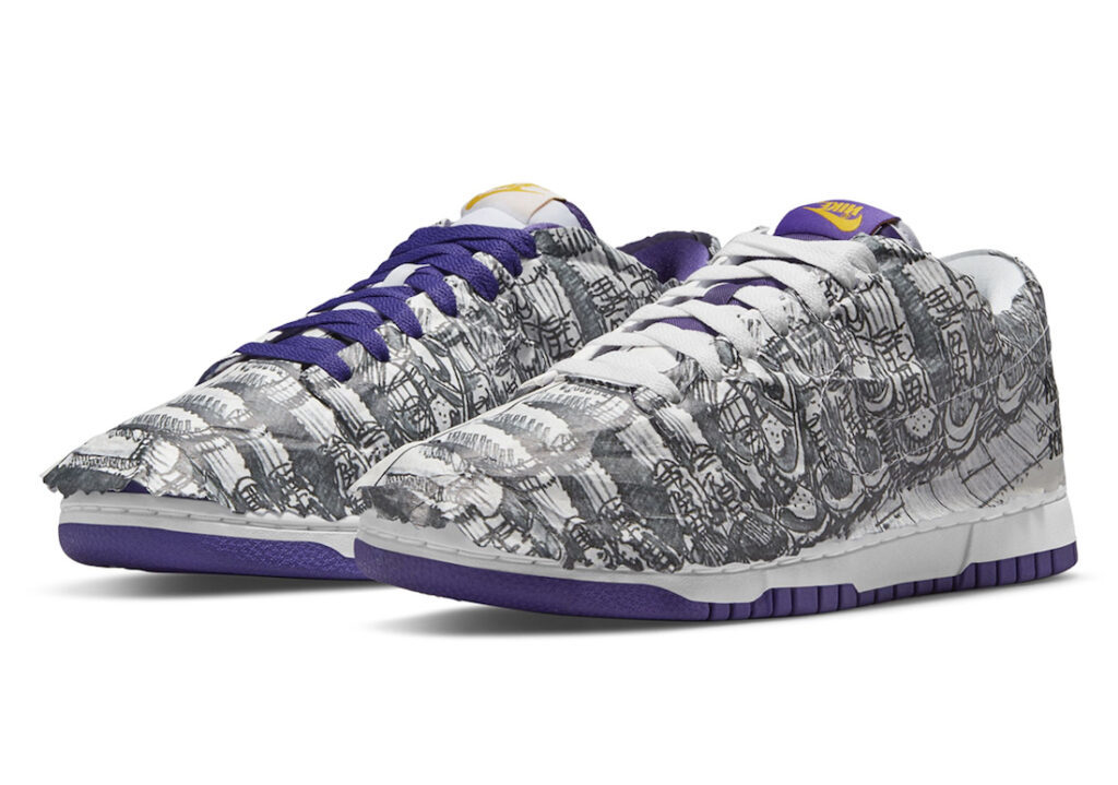 -(A12c)-W NIKE DUNK LOW "FLIP THE OLD SCHOOL" 白紫 陰陽 撕撕樂 紙包雞 反勾-DJ4636 100