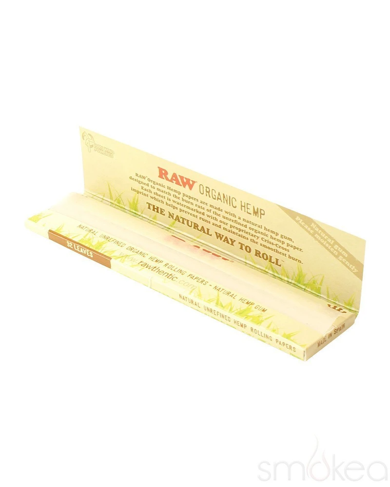 🇪🇸RAW - Organic Hemp KS/KS Slim Rolling Papers 有機捲煙紙（32入）