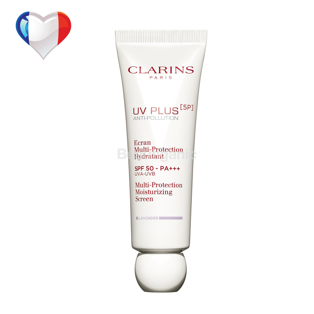 Clarins 最新 [5P]抗污染防曬霜 SPF 50 PA+++  50ml (粉紫色)