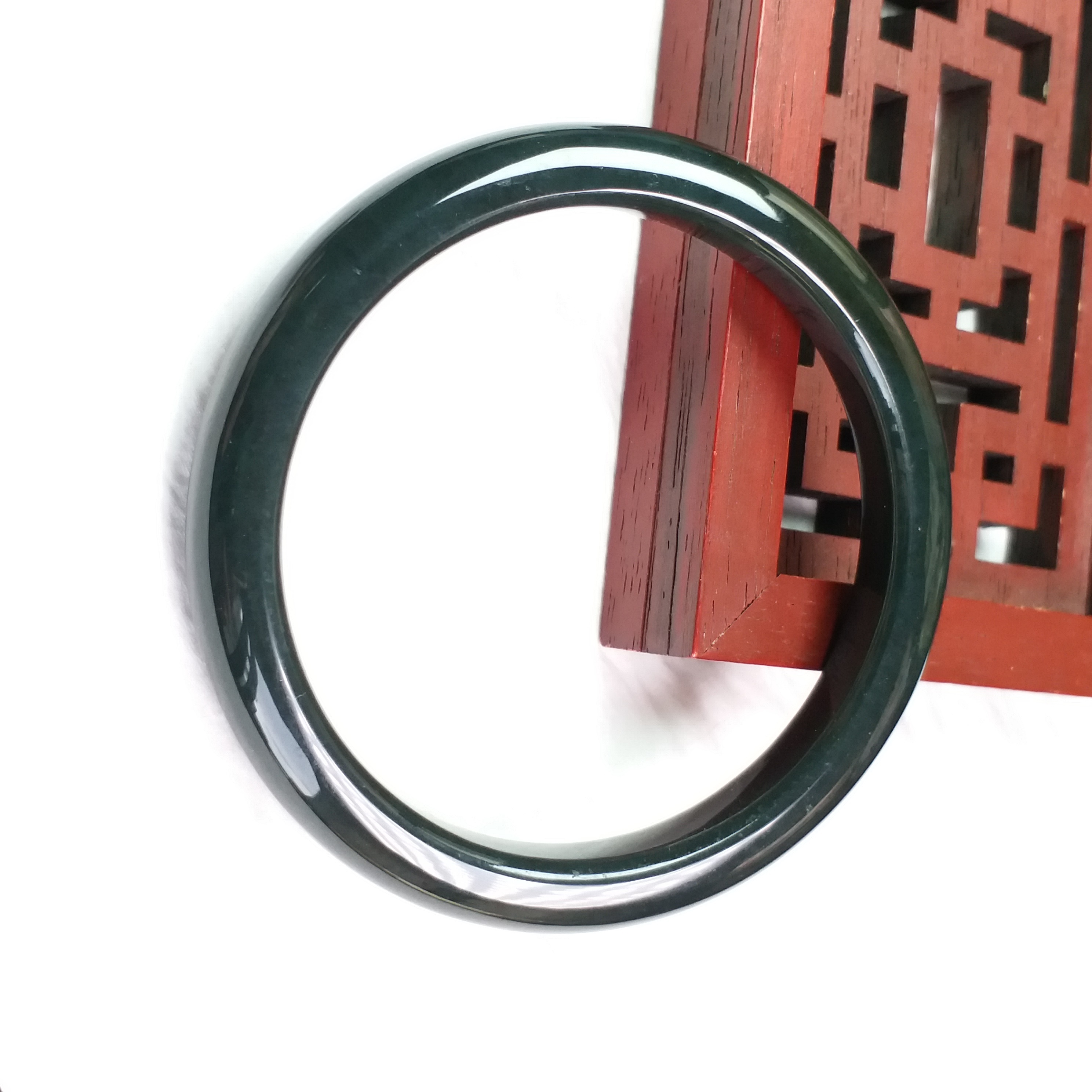 J1856 和田玉塔青手鐲 54.6mm (1.47)