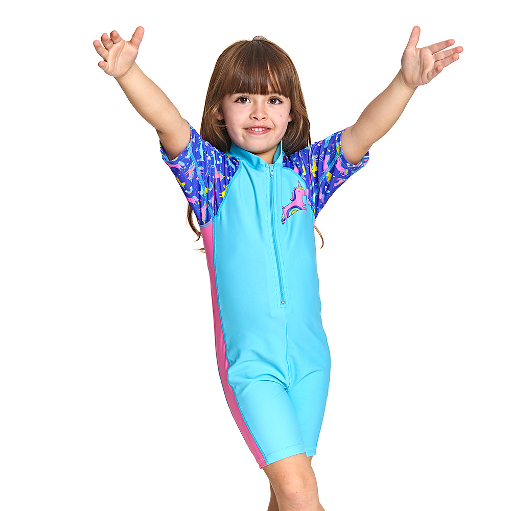 ZOGGS 幼童/青少《彩虹獨角獸》連身防曬衣