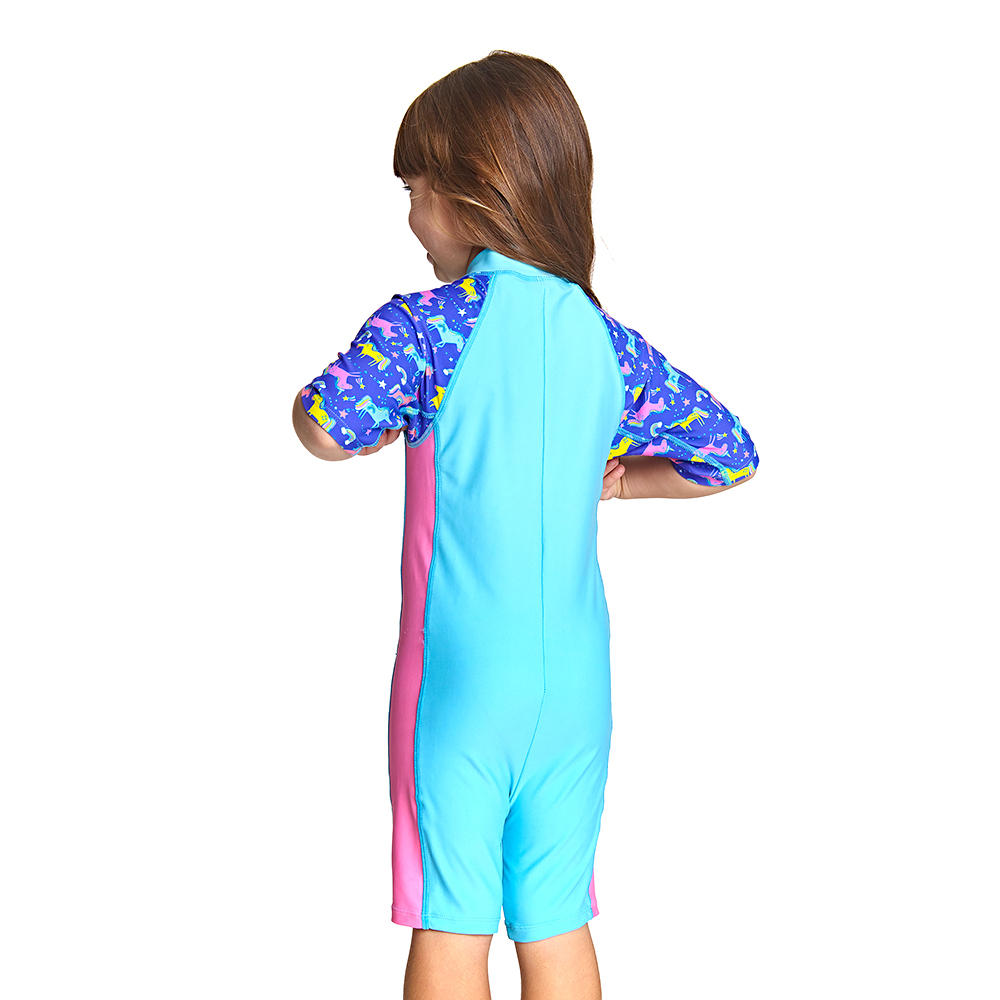 ZOGGS 幼童/青少《彩虹獨角獸》連身防曬衣