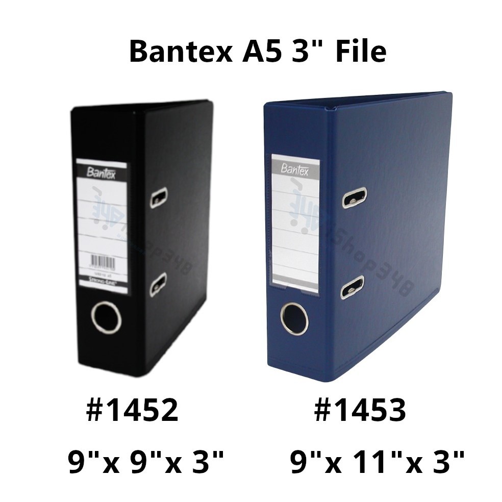 [特別尺寸] Bantex 3” A5 (9"x11") 硬皮膠快勞 #1453