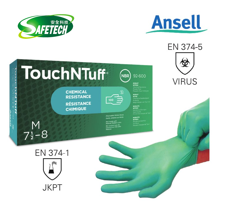 Ansell 92-600 Touch N Tuff  Disposable Glove