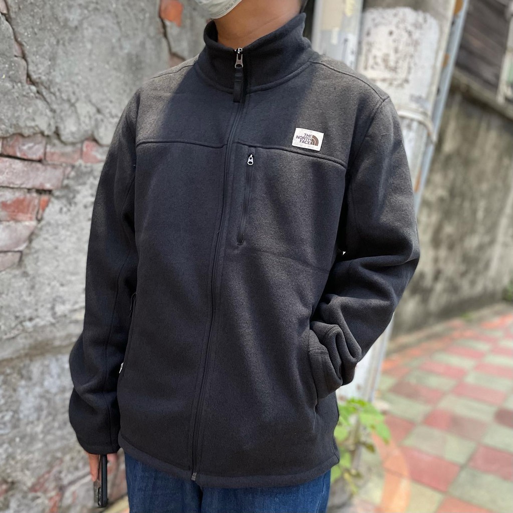 The north face 布標 立領外套 黑色