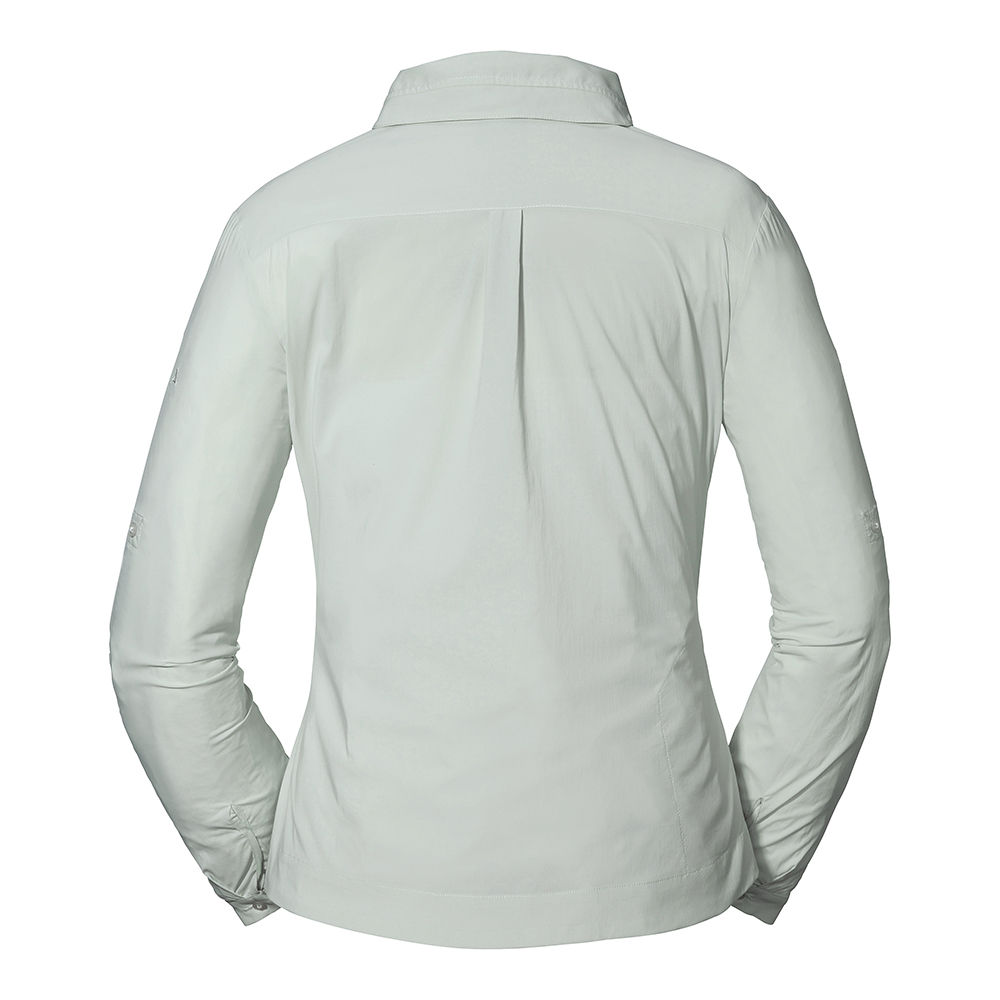 【Schoffel】女長袖排汗透氣抗UV素色襯衫 / 1SL20-12951-[白]