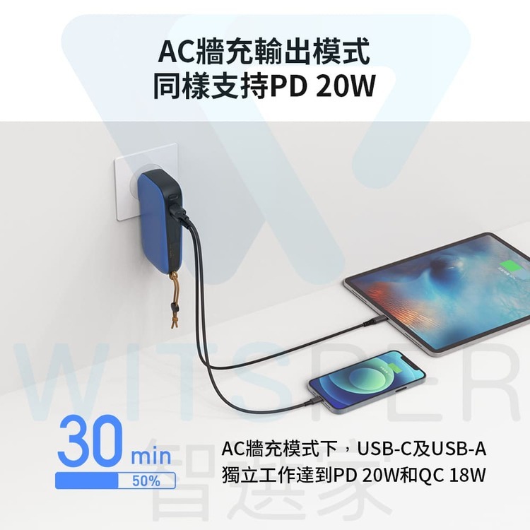 IDMIX MR CHARGER  10000 CH07 雙線快充行動電源