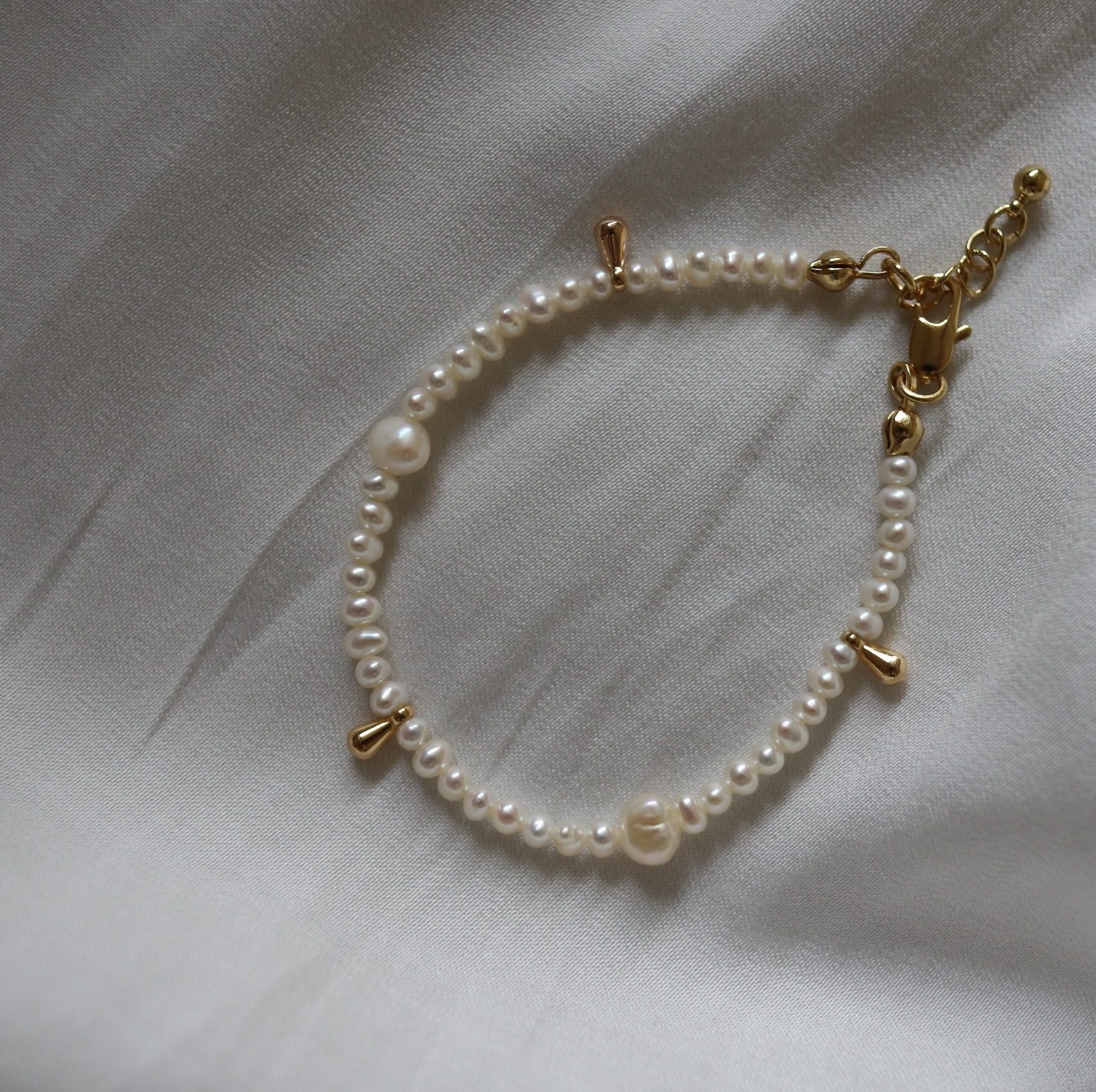 SHIZUKU PEARL BRACELET｜18K 水滴珍珠手鏈
