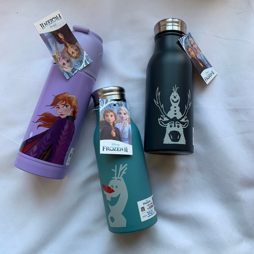 韓國 冰雪奇緣 押頭保溫杯 水壺 水瓶 350ML