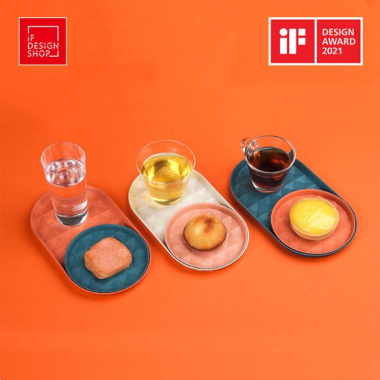 re-ing | 菱格盤 - 2入組-圓盤+長盤