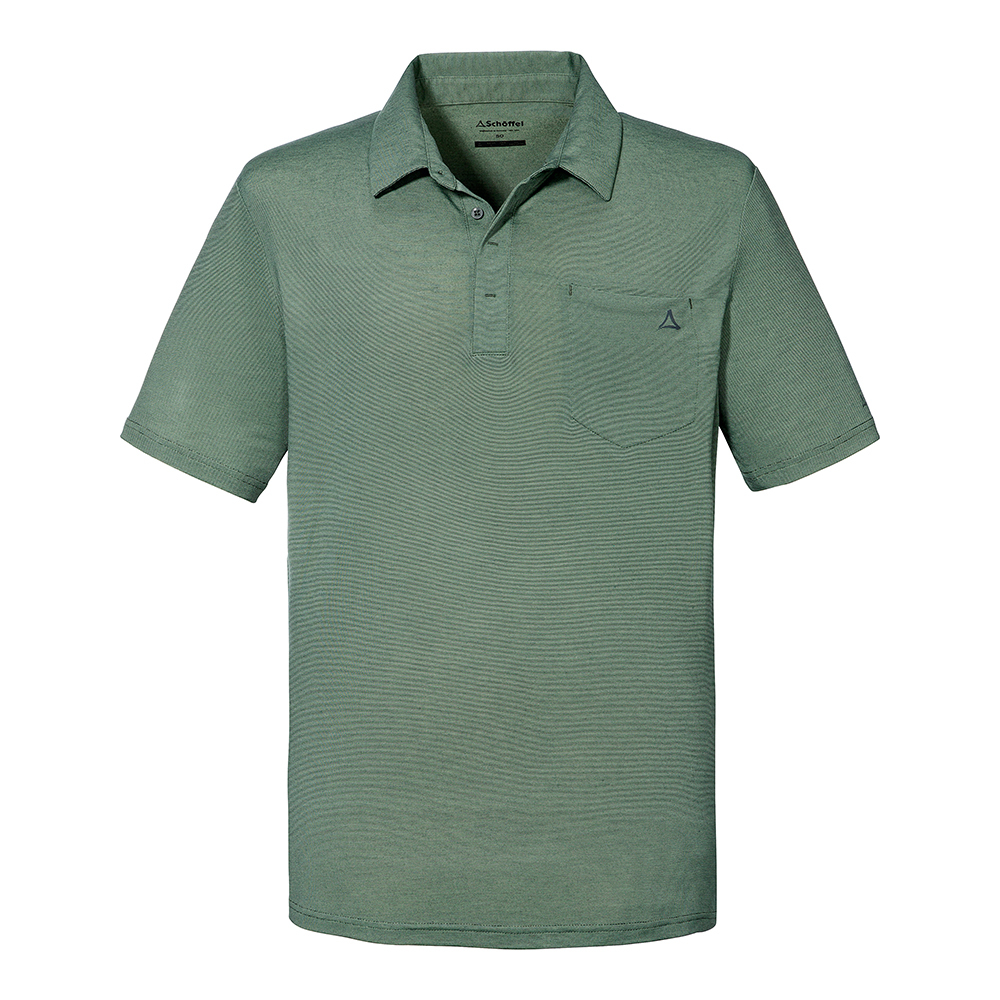 【Schoffel】男排汗抗UV短袖素色POLO衫 / 1SL20-23176-[綠]