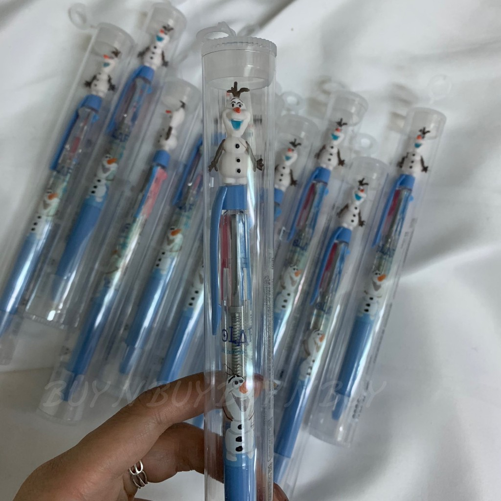 韓國 冰雪奇緣 雪寶 三色筆
