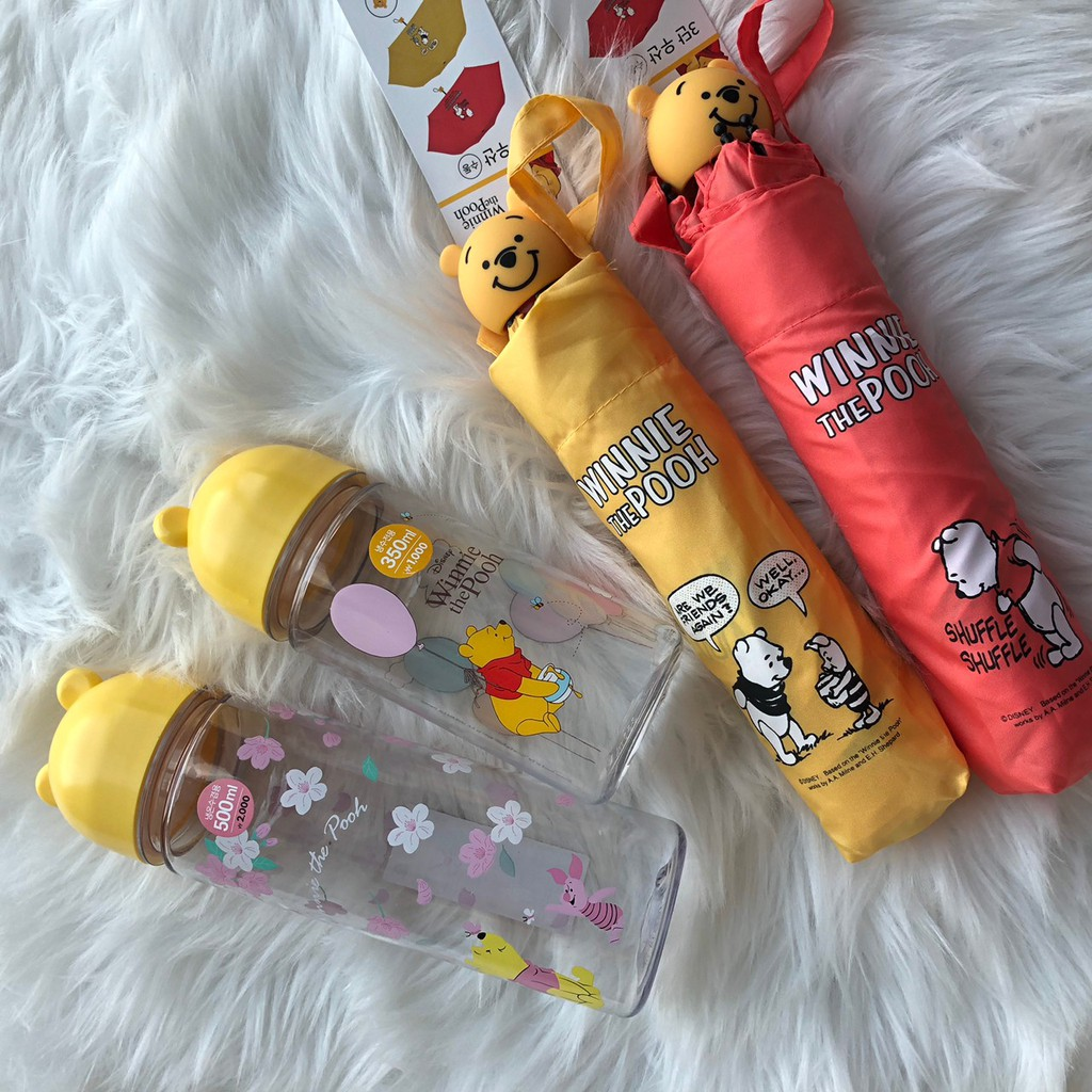 韓國 小熊維尼 透明水壺