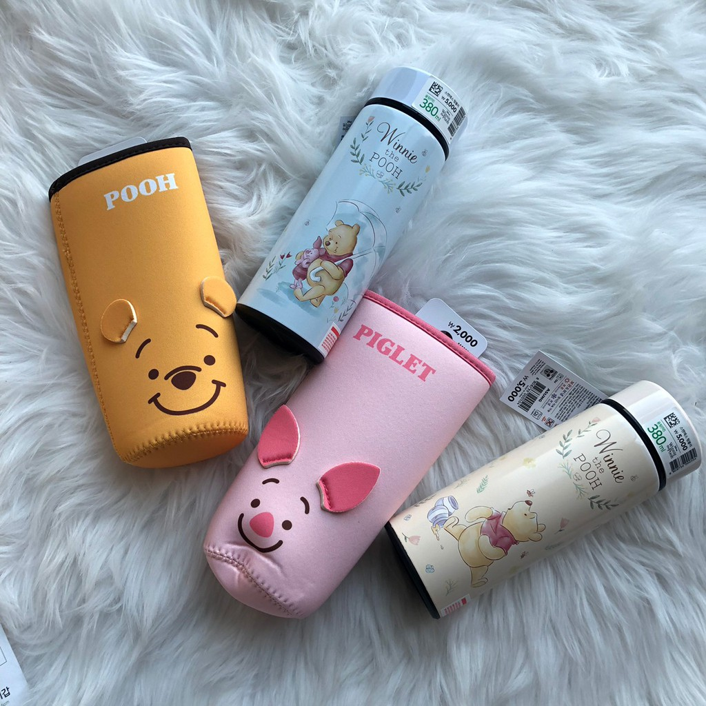 韓國 小熊維尼 保溫杯/杯套