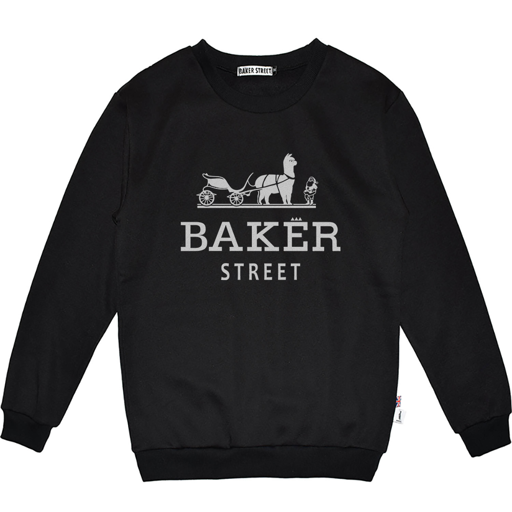 Alpaca Carriage and Santa 愛馬駝 高磅數長袖圓T