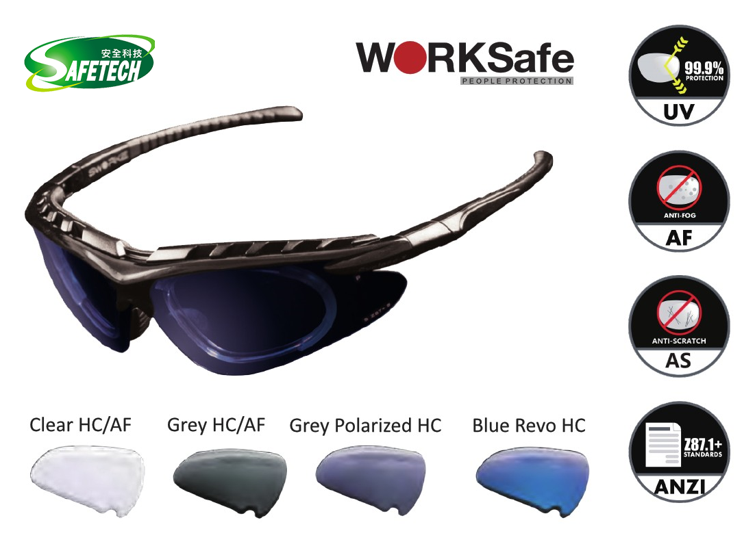 WORKSafe Sworke Cyclone-X 安全眼鏡