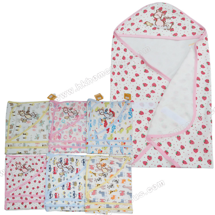 Koma Land: 嬰兒印花薄抱毯 (綁帶) BE3022