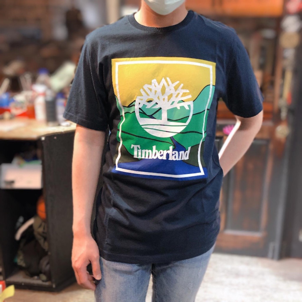 Timberland 方框圖騰logo短tee 兩色