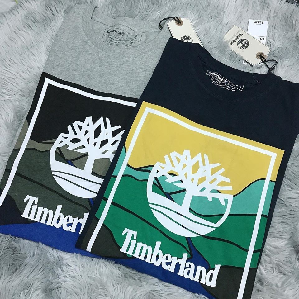 Timberland 方框圖騰logo短tee 兩色