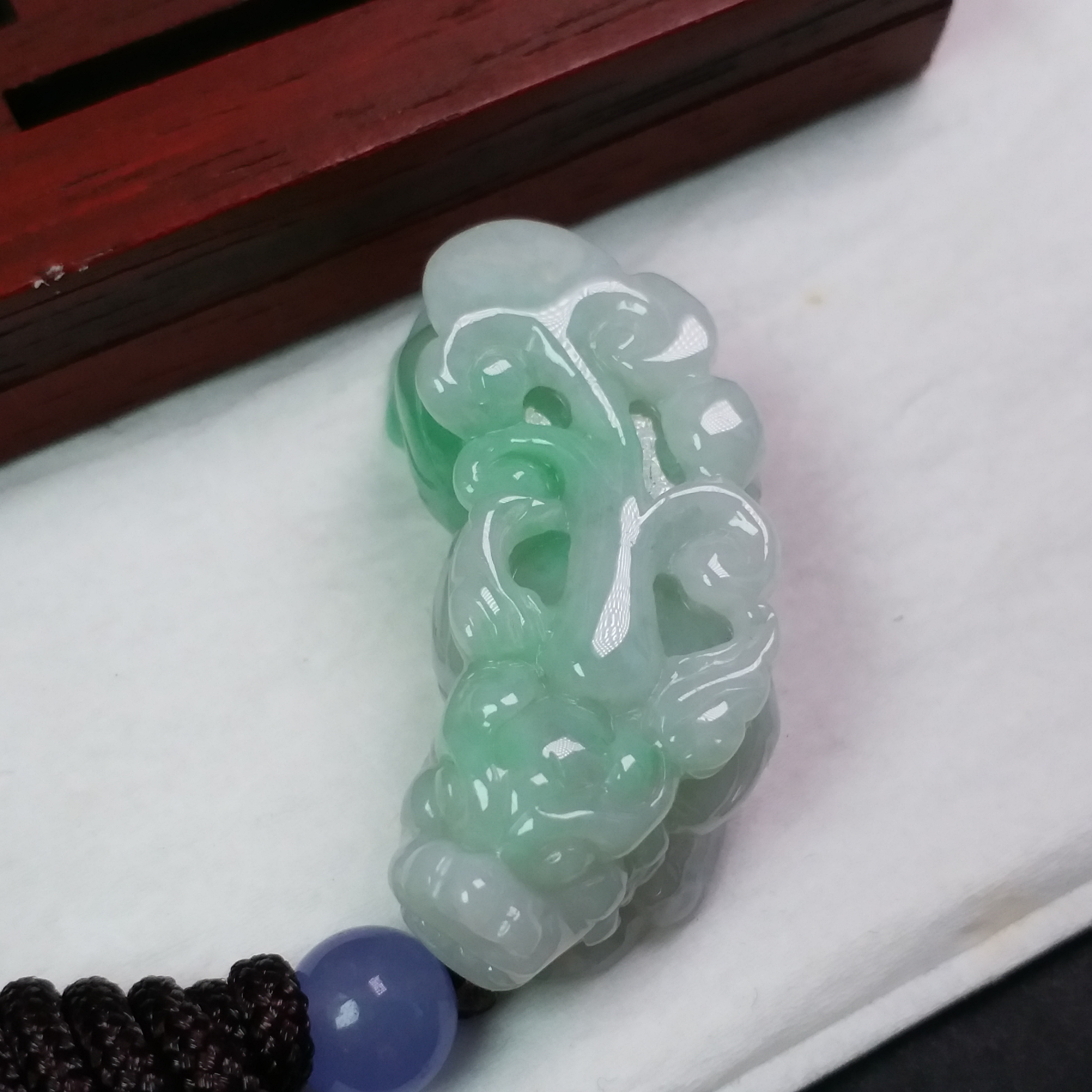 J1807-1 冰飄陽綠貔貅吊墜