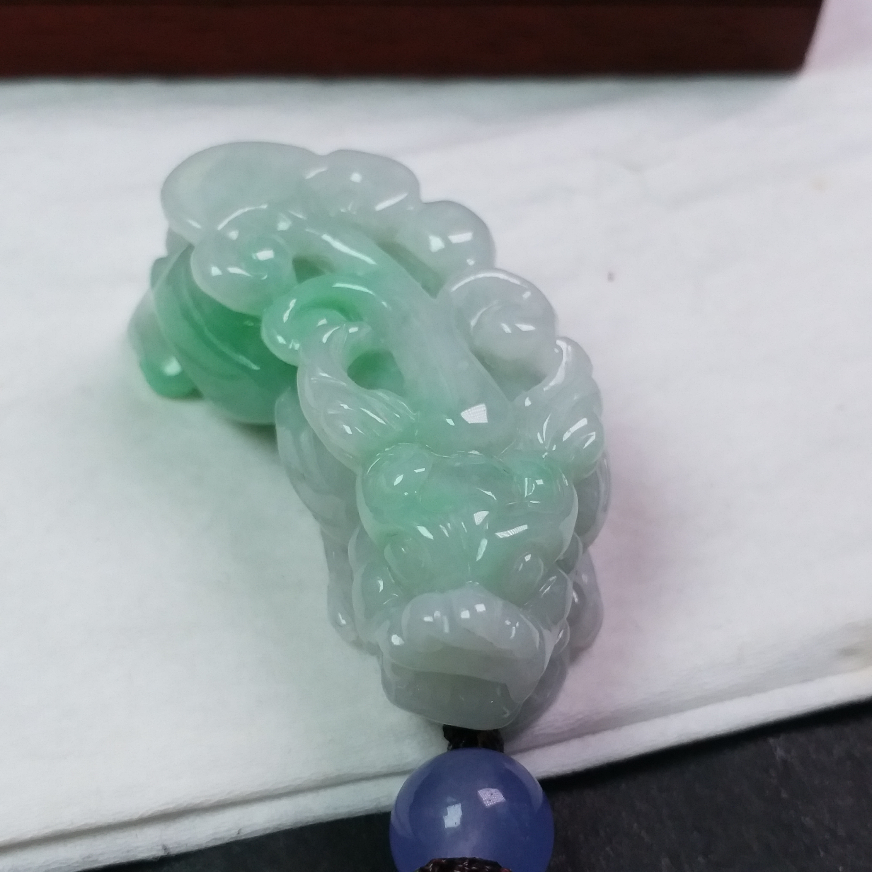 冰飄陽綠貔貅吊墜, 天然翡翠A玉, 緬甸玉, Jade, Jadeite