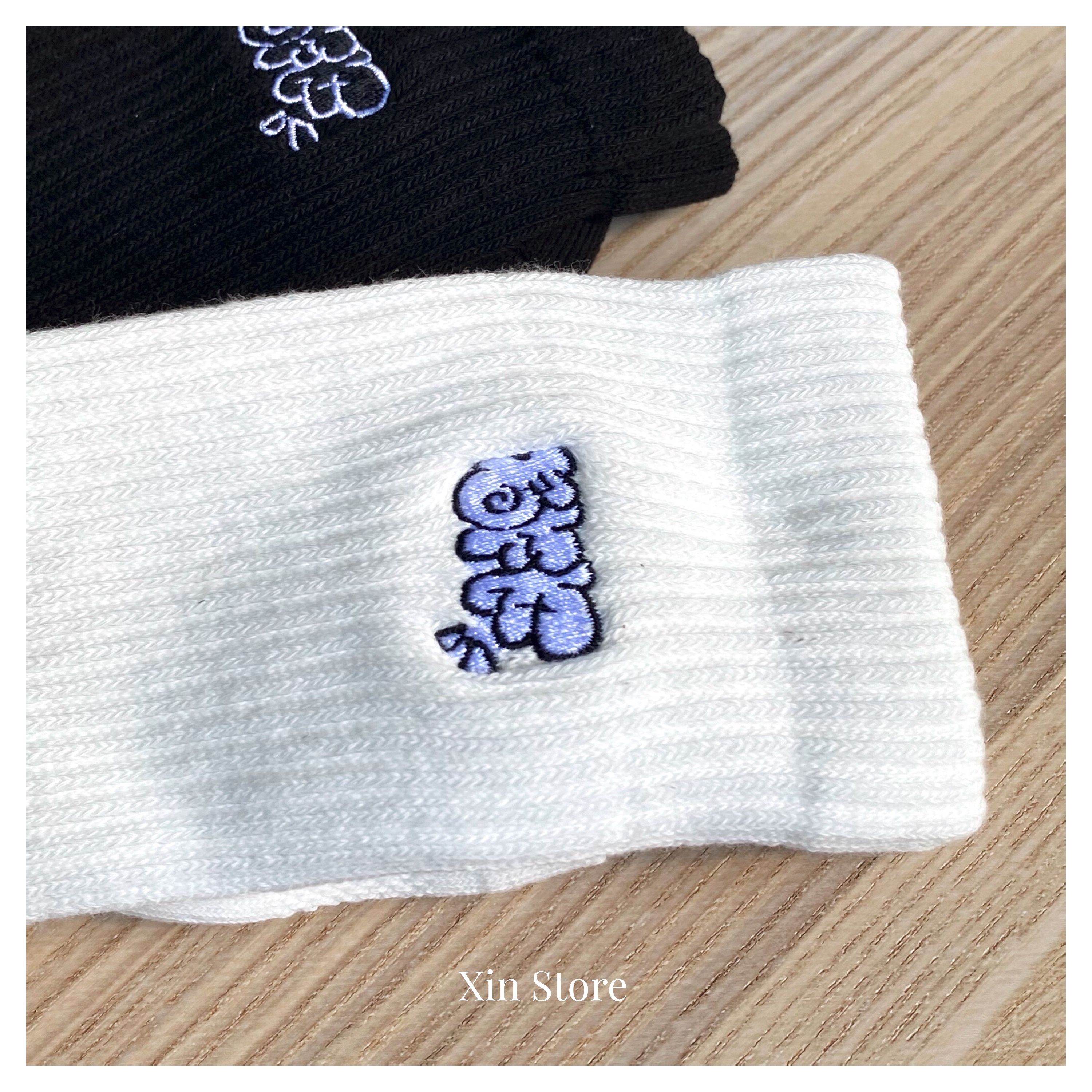 Best Foot Friend BFF Sock 泡泡 Logo 長襪 黑 白 沙 粉