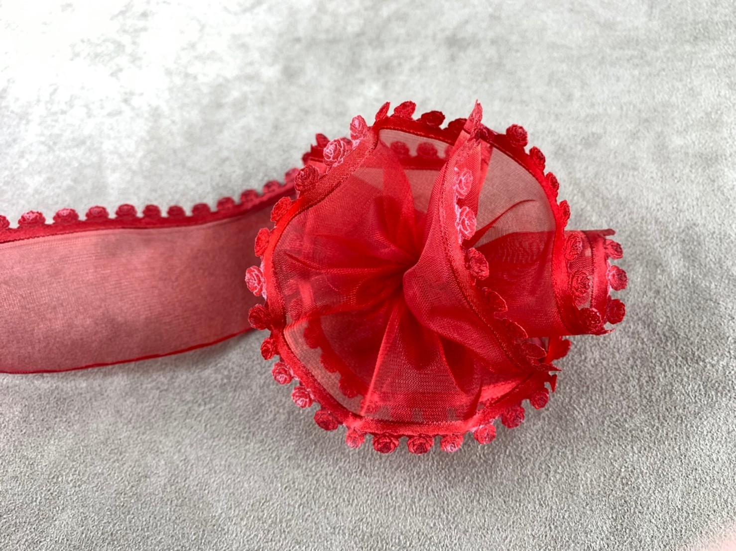 玫瑰壓紋拉花/50mm