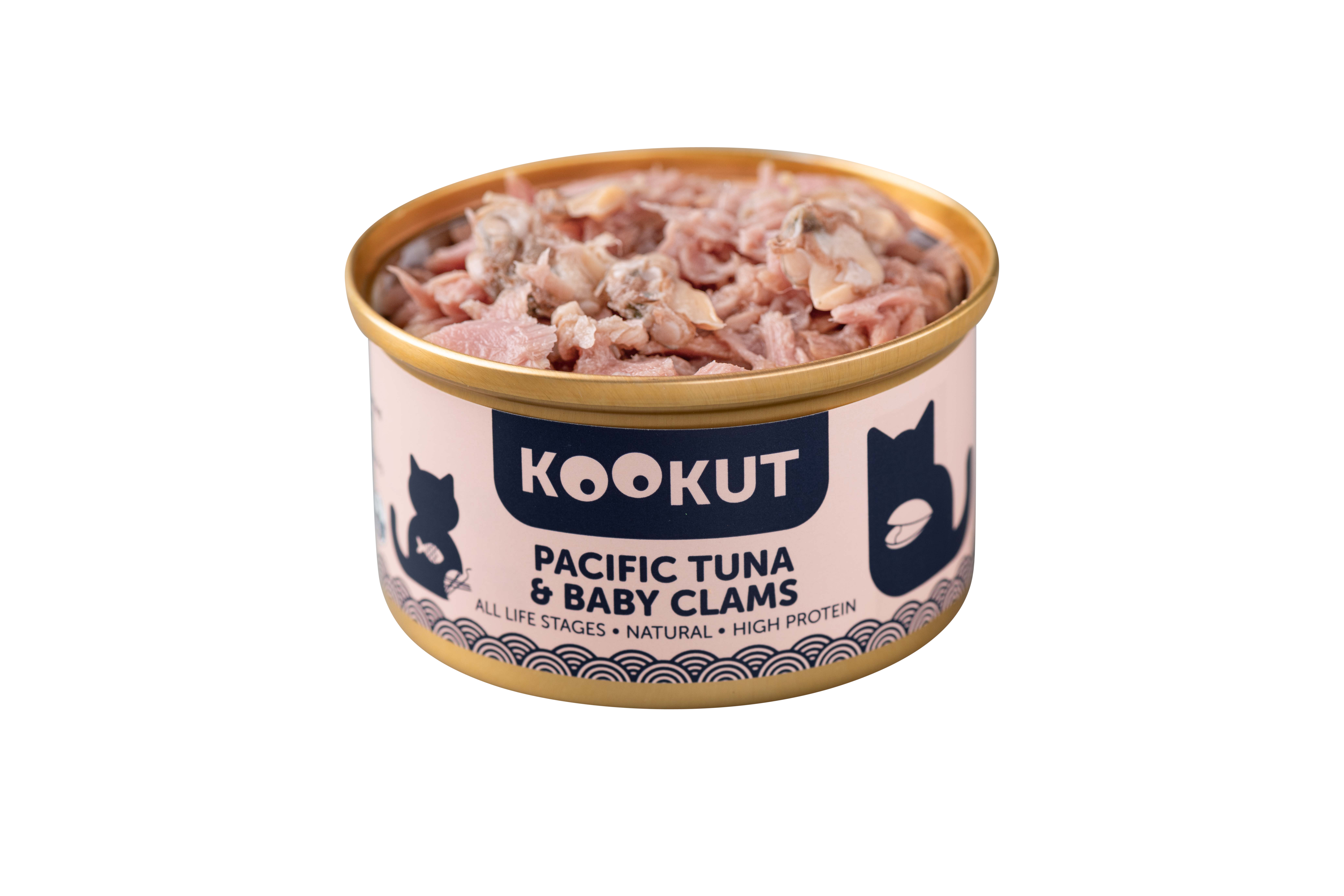 KOOKUT Pacific Tuna & Clams Cat Canned 70g