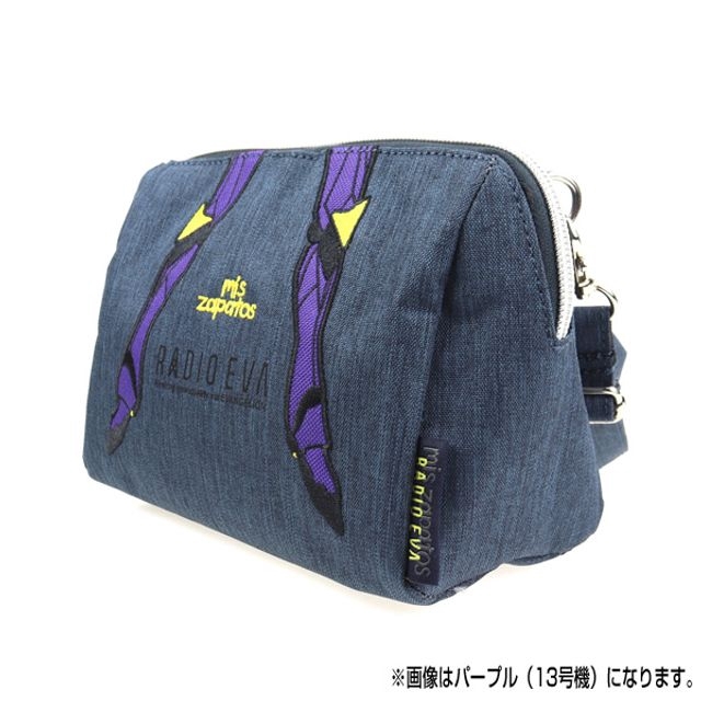 RADIO EVA 699 EVANGELION Pouch Shoulder Bag by mis zapatos/ブラック（初号機）(斜背包)