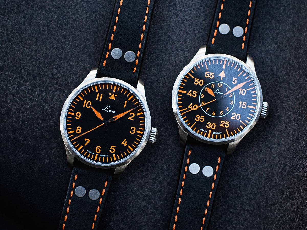 シルバーピーチ LACO PILOT PALERMO 42 ドイツ製 パイロットウォッチ