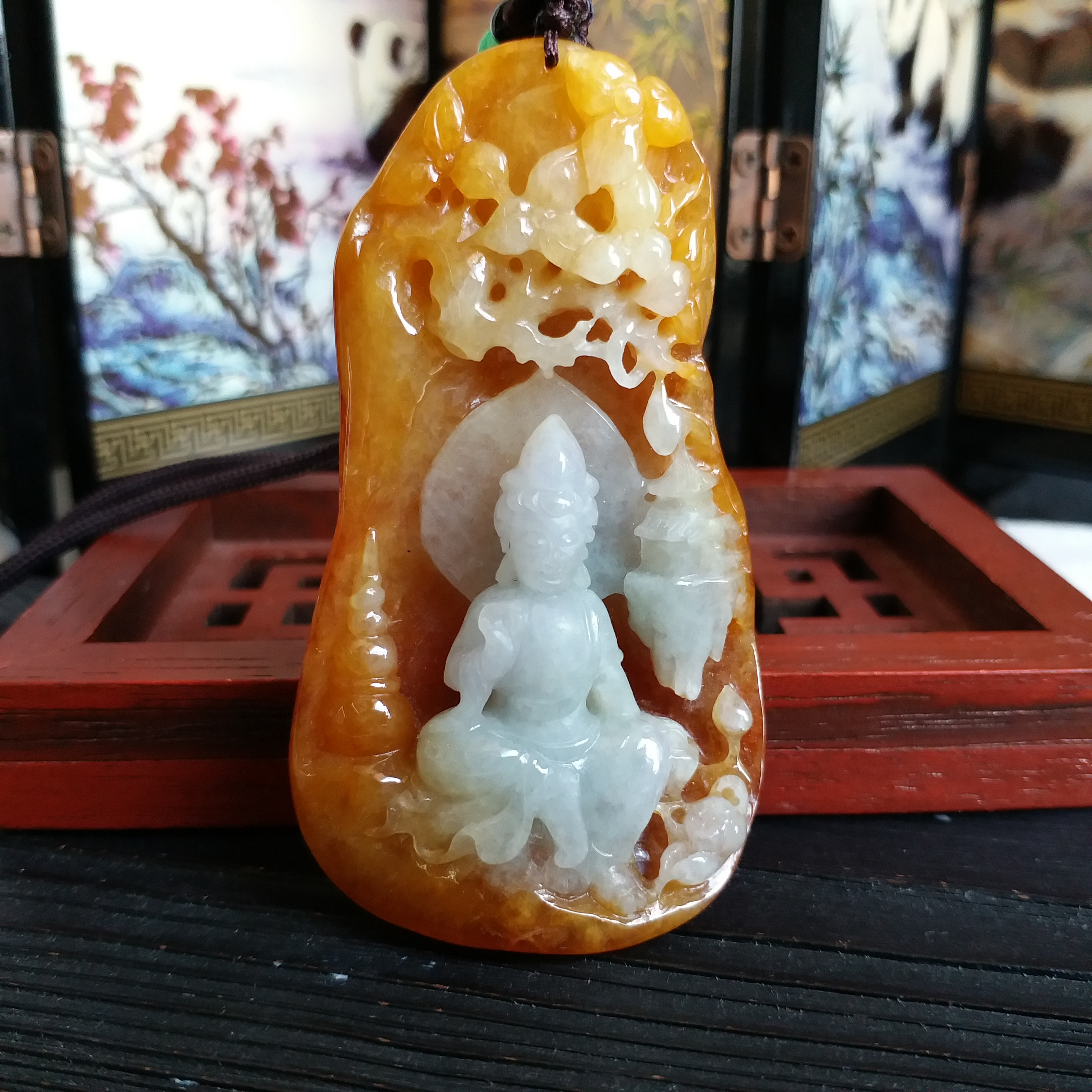黃翡觀音, 天然翡翠A玉, 緬甸玉, Jade, Jadeite