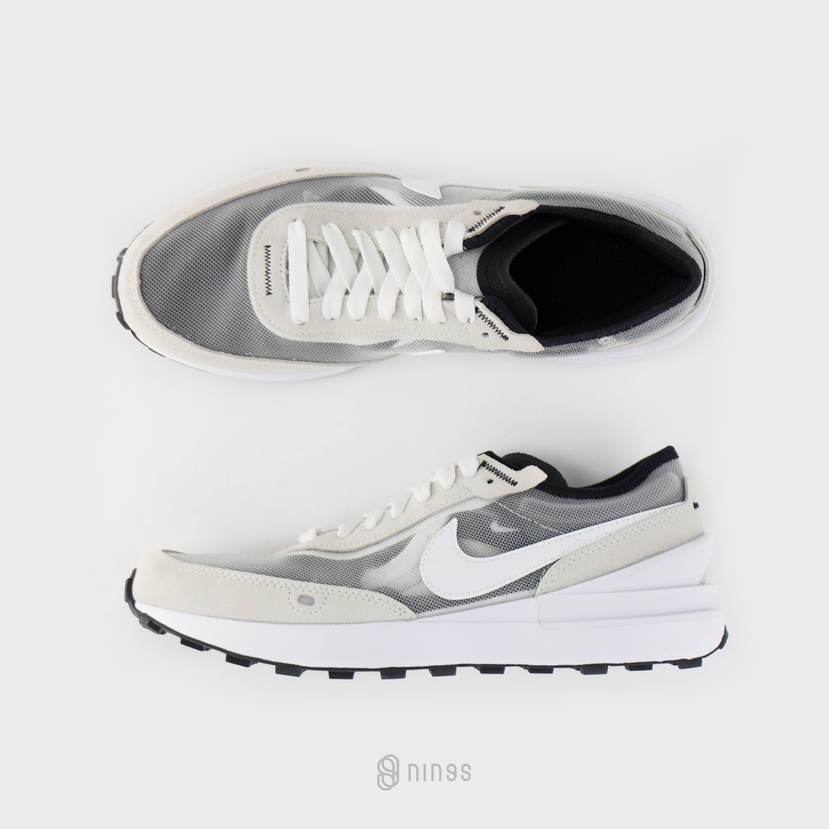 nike waffle fragment grey