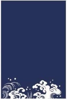 B214日式布簾(海浪)