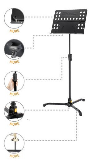 Hercules 海克力斯 BS311B 指揮譜架 / 坐立二用 大譜架 / 譜板有孔