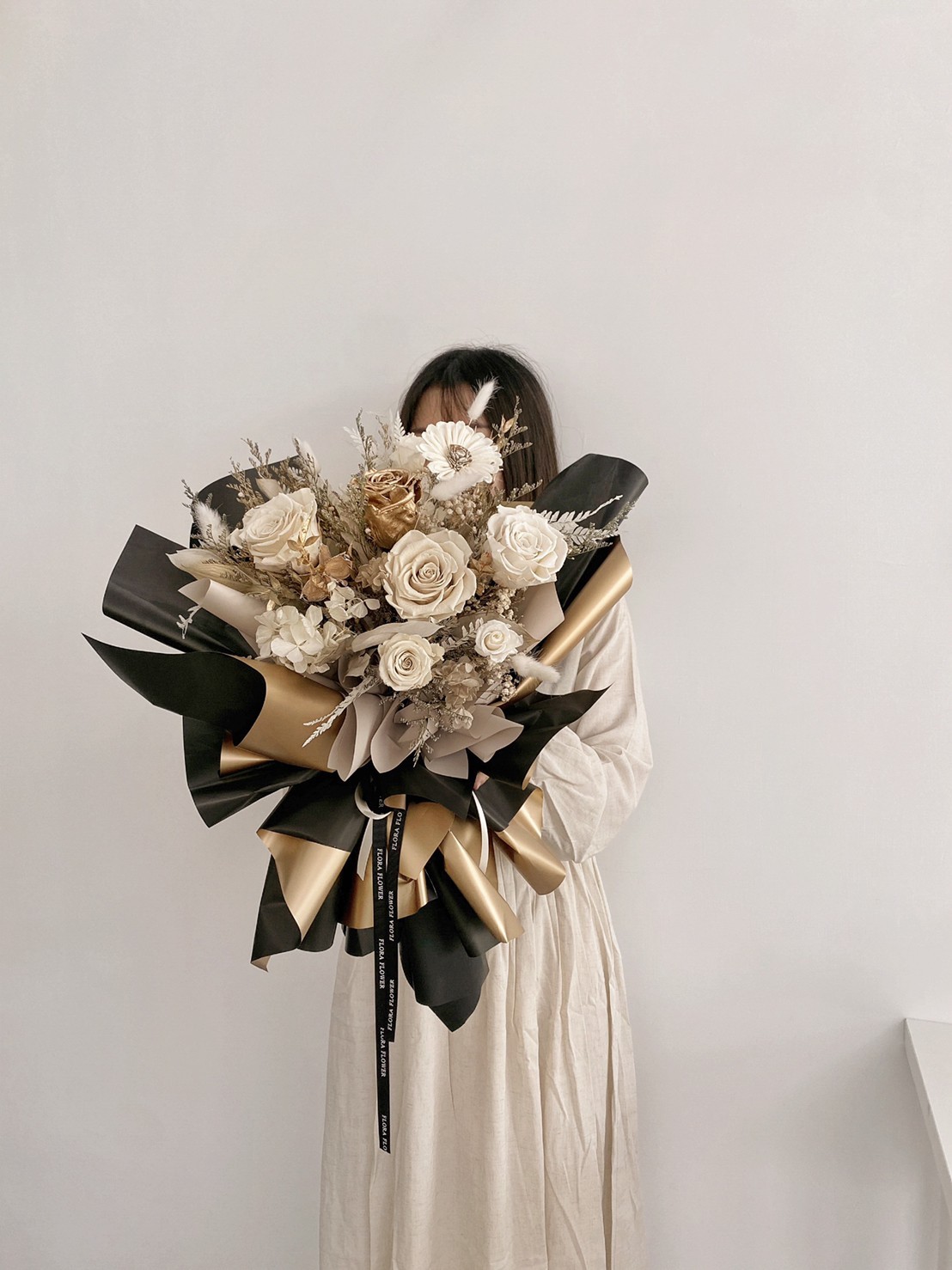 畢業大花束-黑金