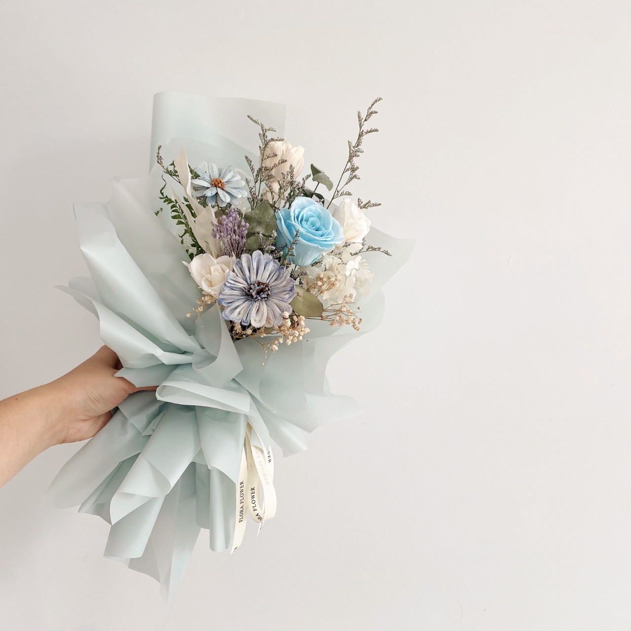 畢業花束-薄荷藍