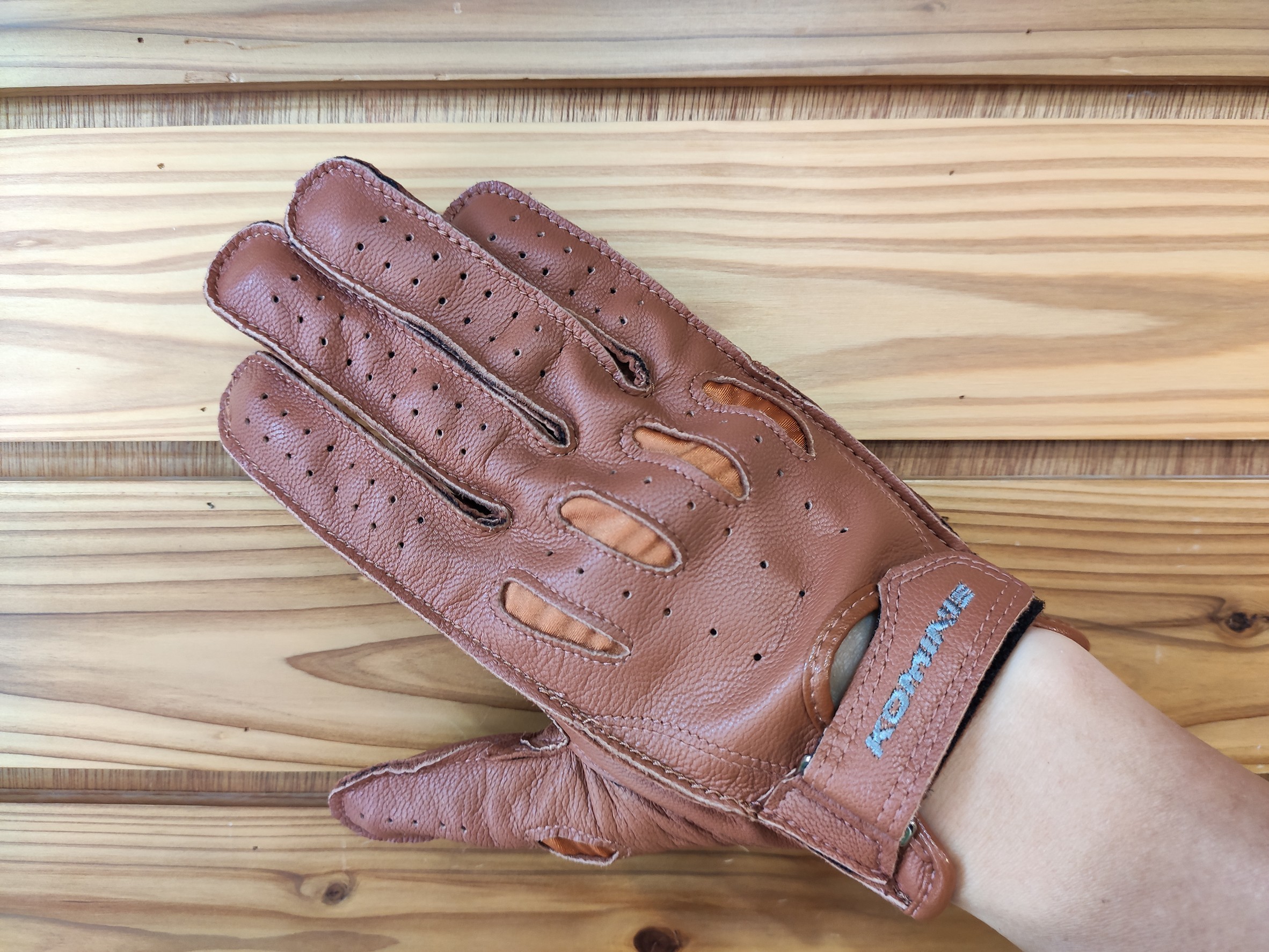 KOMINE GK-161 BROWN 棕 皮手套 山羊皮 夏季 透氣 GK161