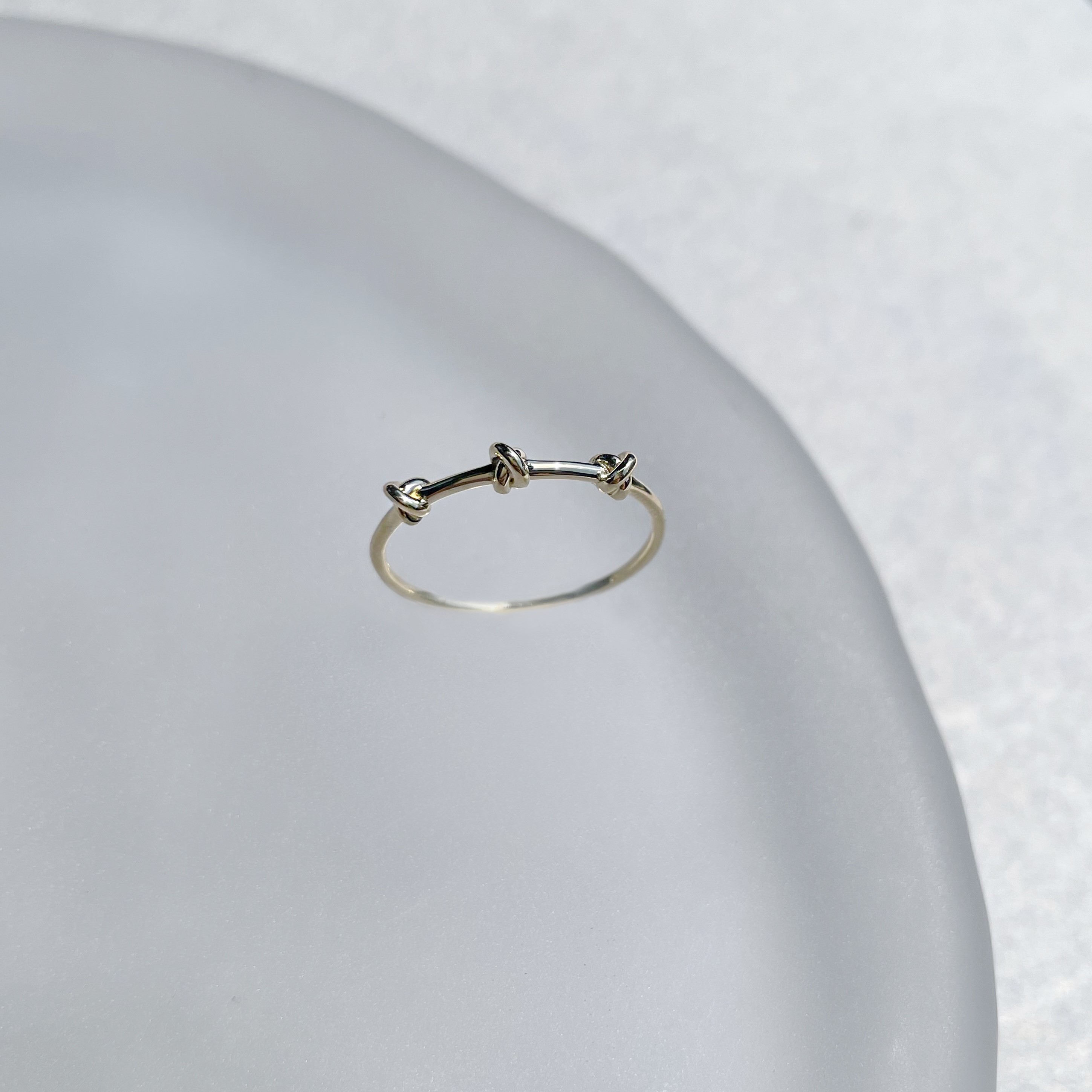 14K Triple knot戒指