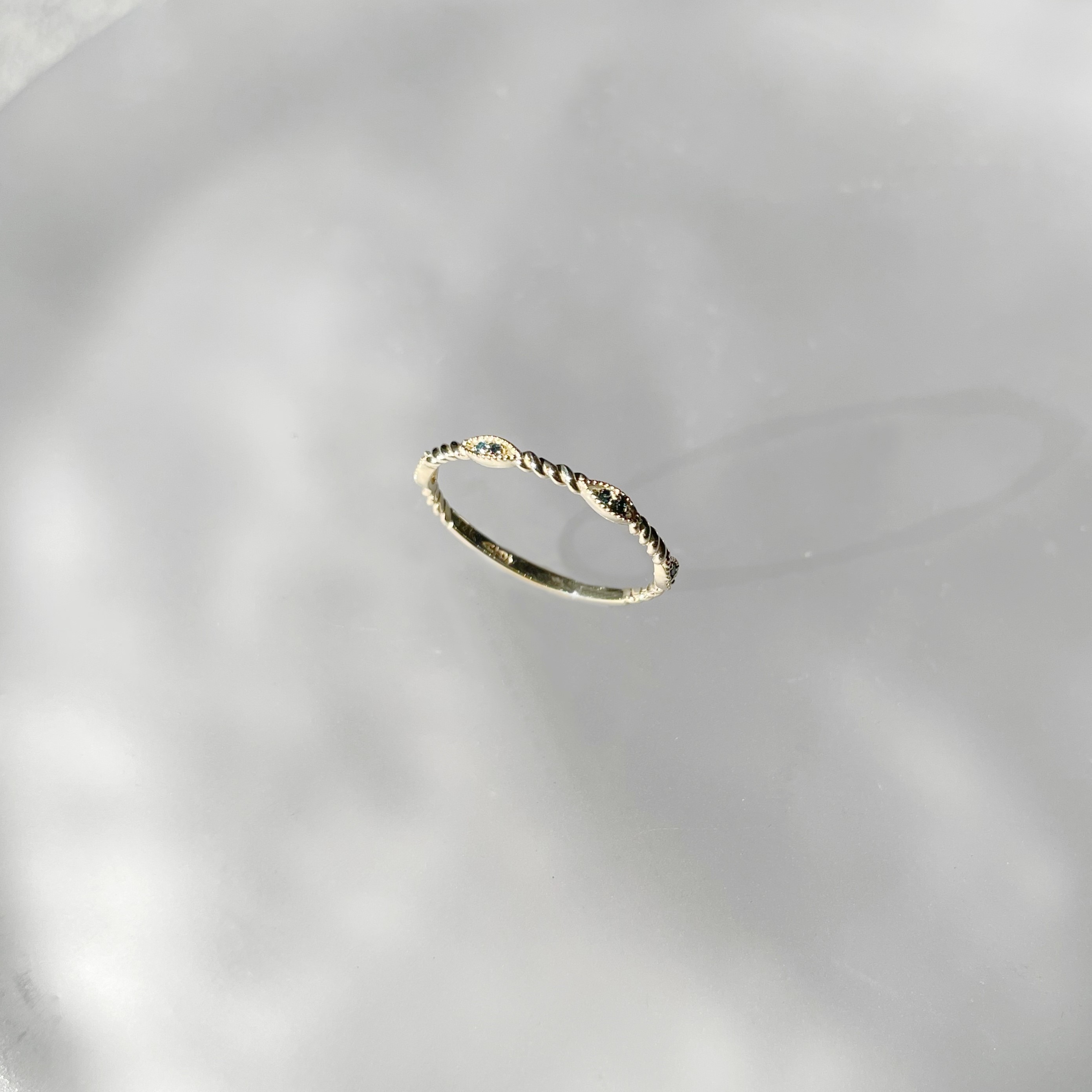 14K Nagi小藍鑽戒指