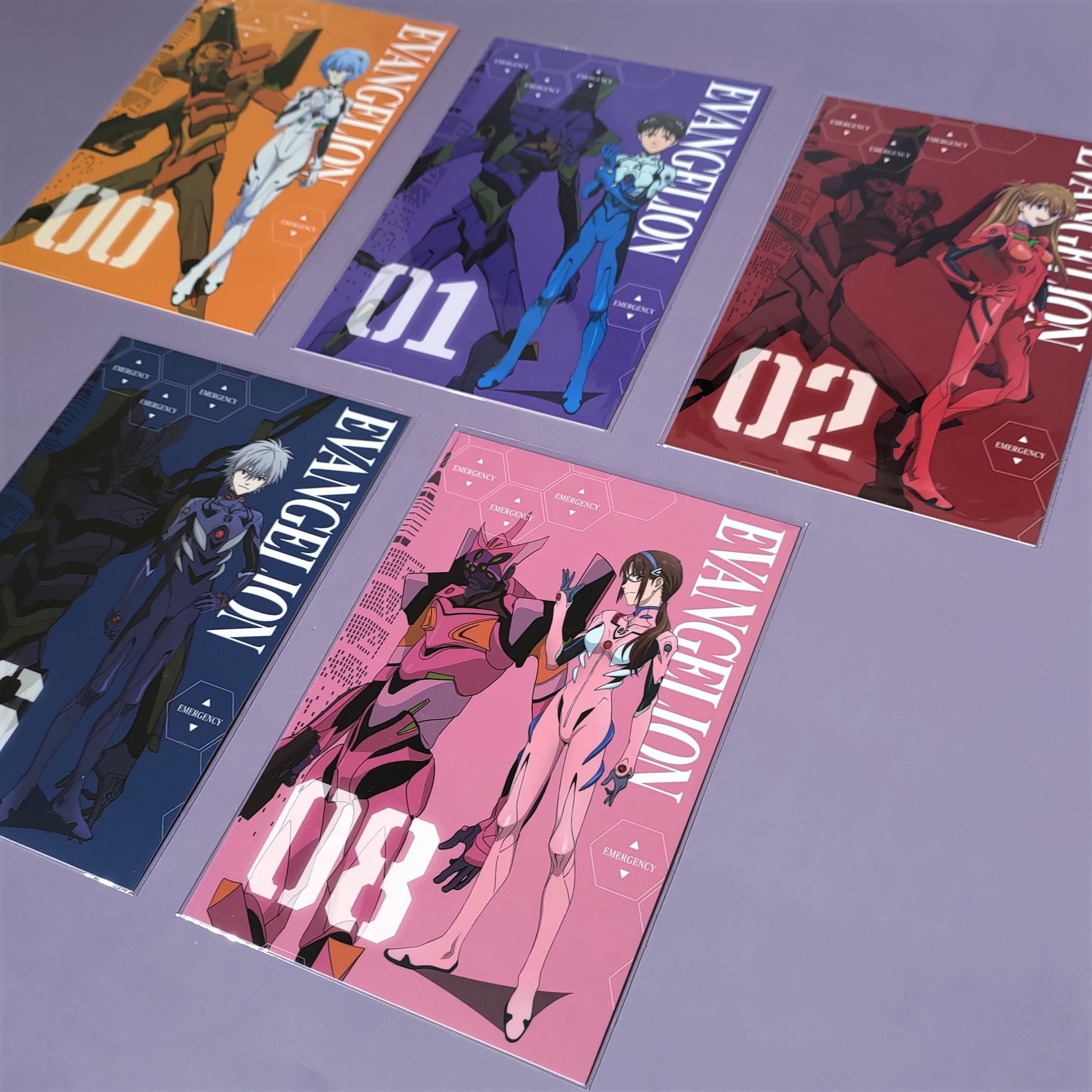 新世紀福音戰士-明信片組-五人