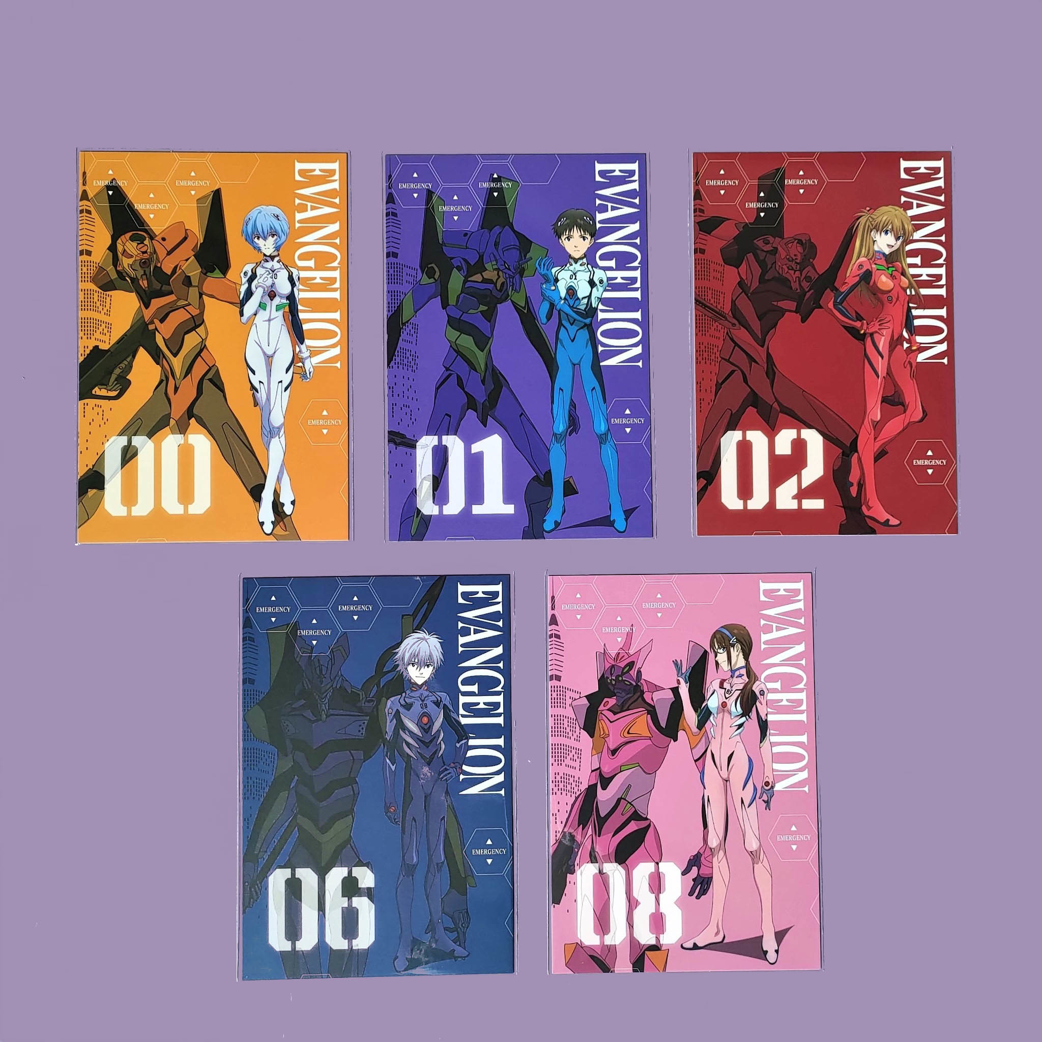 新世紀福音戰士-明信片組-五人