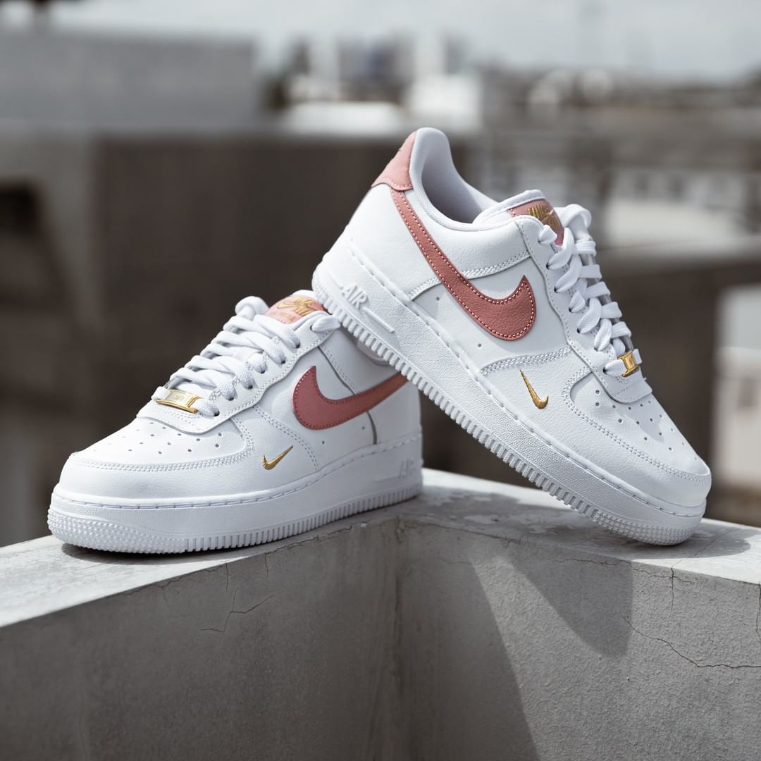 Nike Air Force 1 Low "Rust Pink" 白粉 迷你鉤 女鞋 CZ0270-103