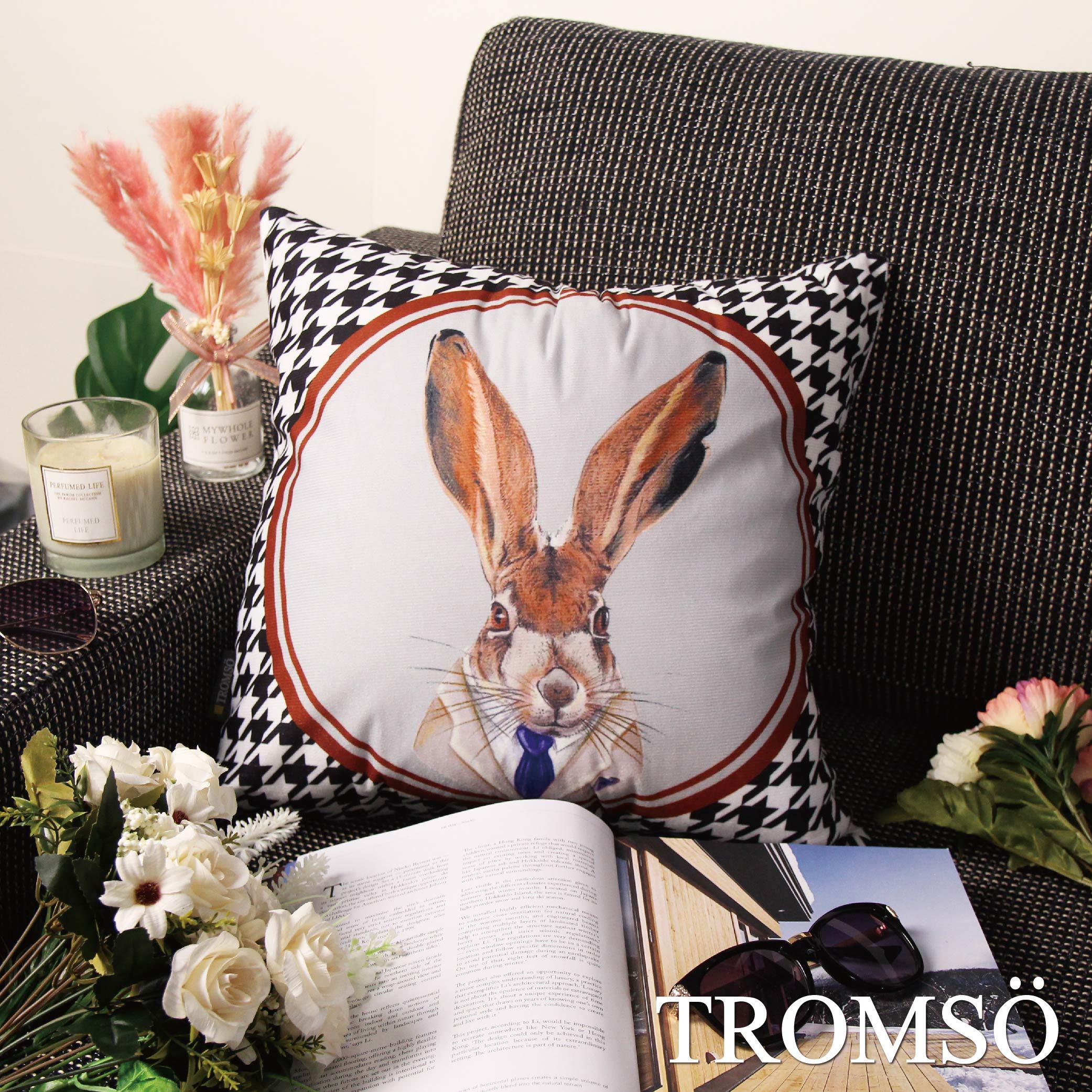 風尚絨毛抱枕-U239典雅瑞比兔