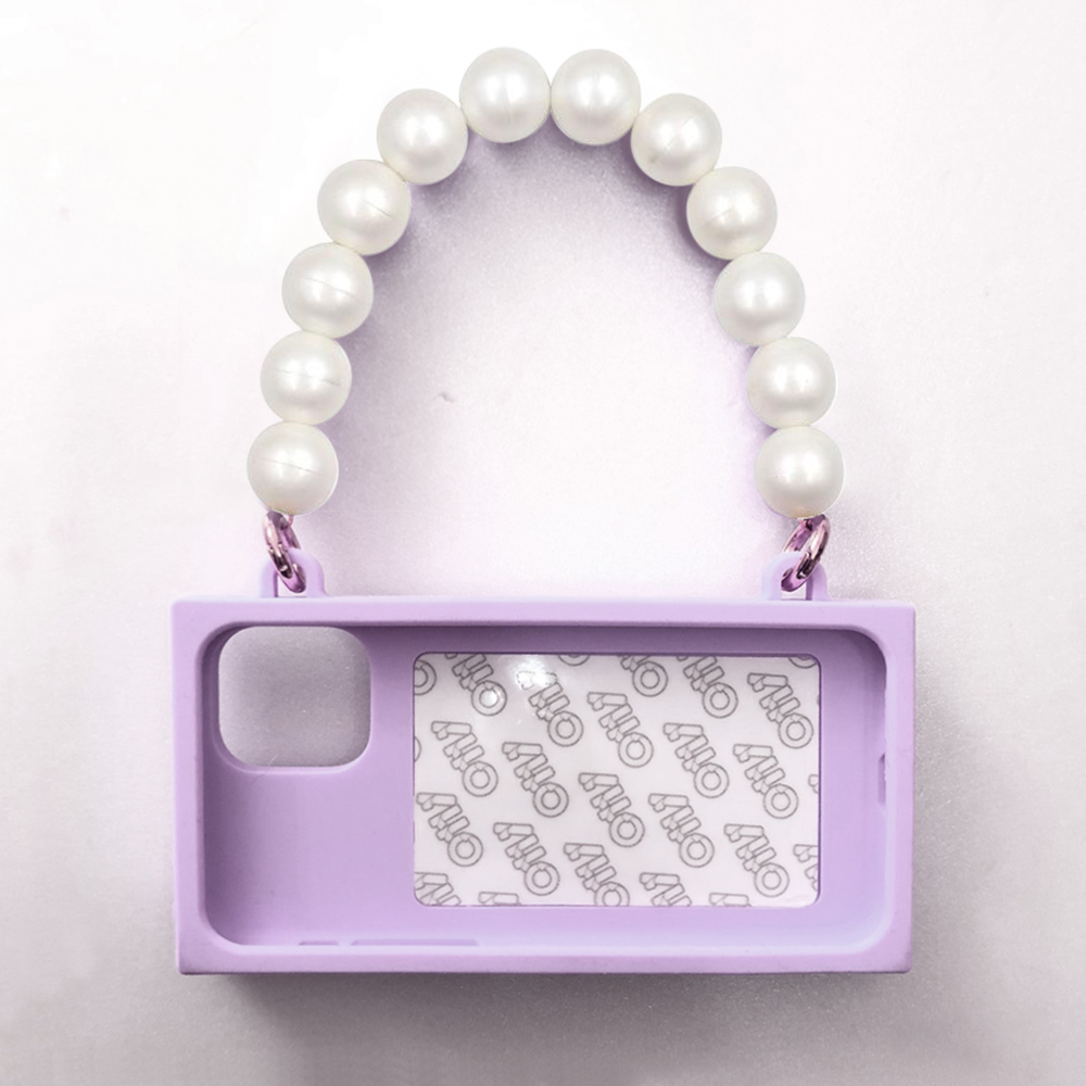 Candies iPhone 11 Pro - 心之鎖手提晚宴包(紫)