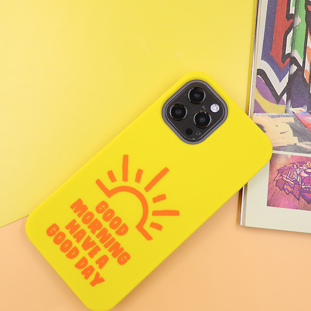 Candies iPhone 12 Pro Max - Simple系列 HAVE A GOOD DAY(黃)