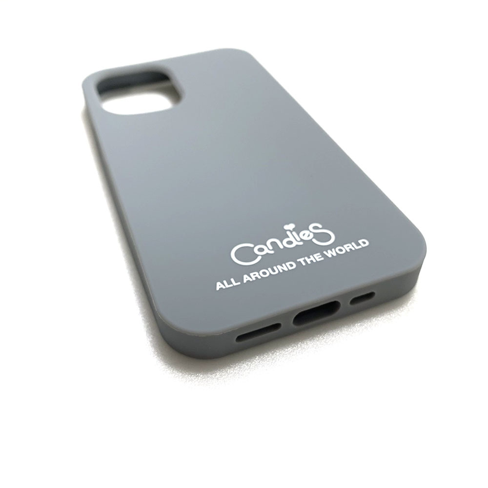 Candies iPhone 12 / 12 Pro - Simple系列 Candies logo素面殼 (灰)