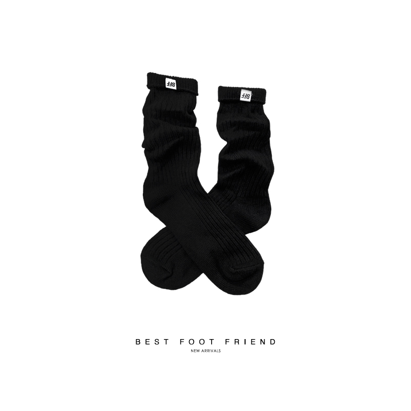 BlackNEW LOOSE SOCK_ 黑色