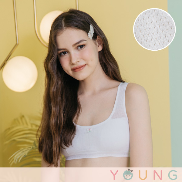 牛奶泡泡。發育不透色兒童少女內衣 A.B罩